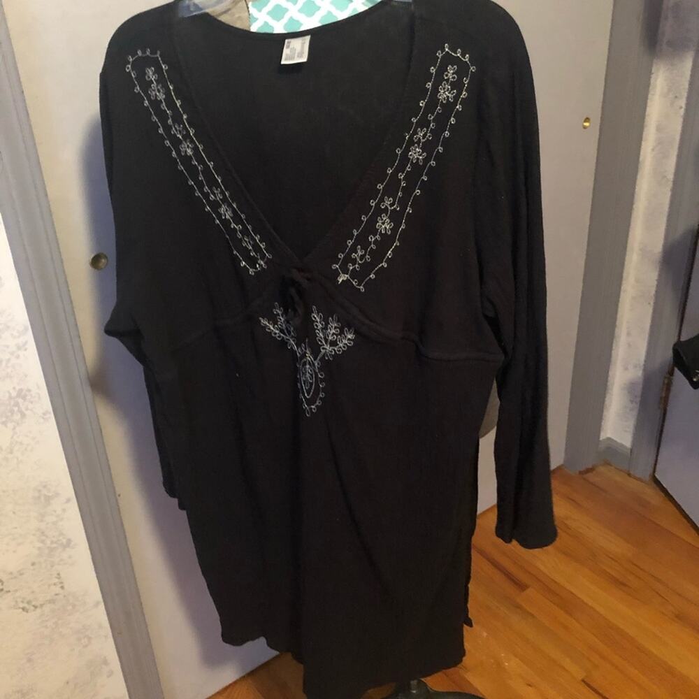 St. John’s Bay black swim coverup.  2X